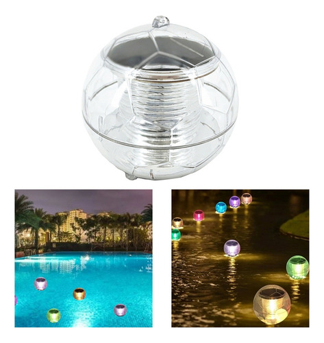 / Luces De Piscina Flotante Globo Led Solar Colorido Spa