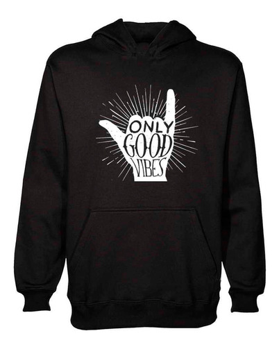 Buzo Canguro Solo Buenas Vibras Good Vibes Hoodie