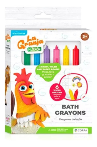 Crayones Para El Agua Baño X6 La Granja Zenon . En Magimundo