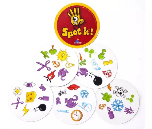 Spot It! Jogo Cartas Figuras Party Game Diversão Amigos Top