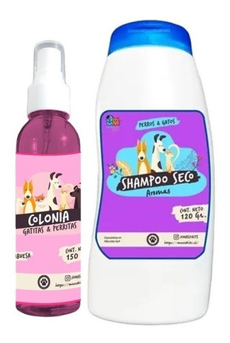 Kit P/ Perros Shampoo Seco Fruitilicious + Colonia Frambuesa