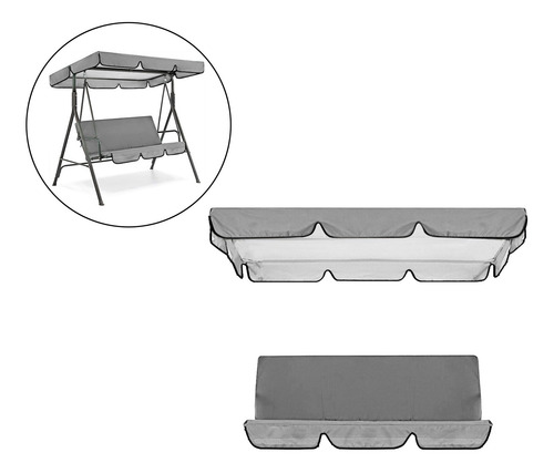 Juego De Funda Para Toldo Para Columpio De Patio,