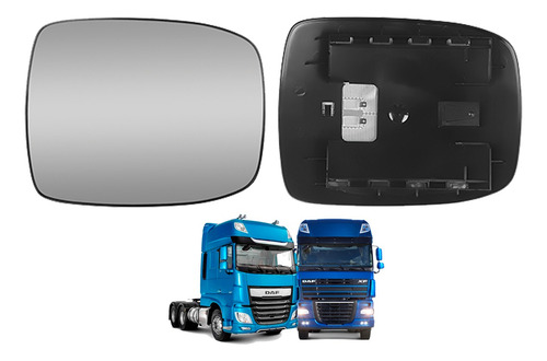 Lente Retrovisor Auxiliar Caminhão Daf Xf / Cf 