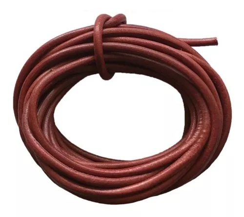 Cuerda de cuero curtido vegetal 3 mm 5 metros / Cuerda de trenza de cuero /  Correa de cuero genuino / Artesanía de cuero / Suministros de cuero -   México