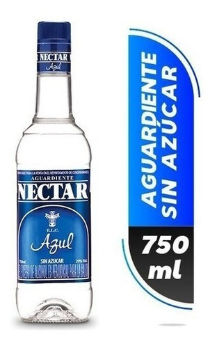 Aguardiente Néctar Azul X 750ml - L