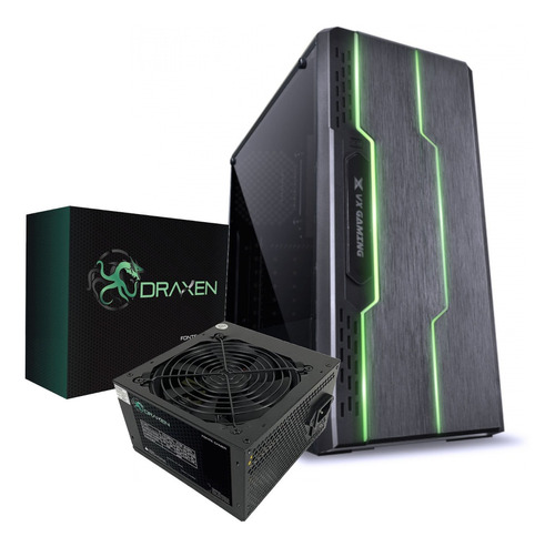 Gabinete Vx Gaming Fonte Draxem 600w