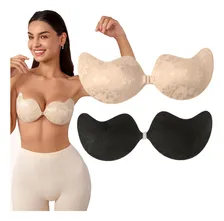 Ropa Interior Mujer Brasier Strapless Invisible, 2 Unidades