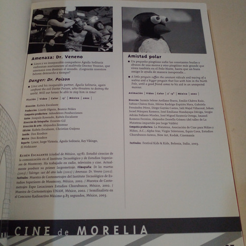 Primer Festival Internacional De Cine De Morelia 2003 (Usado)