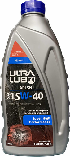 Aceite 15w40 Mineral Ultra Lub