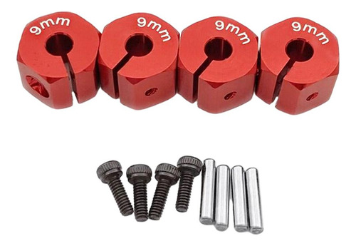 3 Repuestos De Bujes De Rueda Hexagonales Rc Para Scx10 Cc01