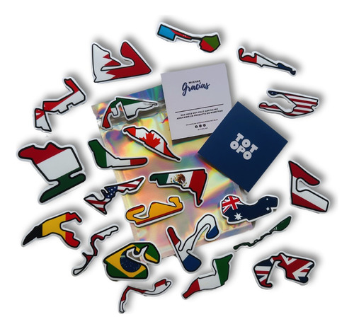 Stickers F1: Pistas Con Bandera