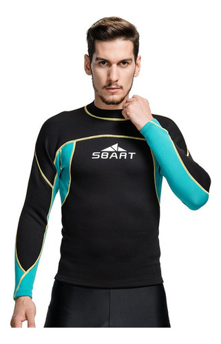 W Traje De Protección Solar Cálido Playera De Buceo Hombres