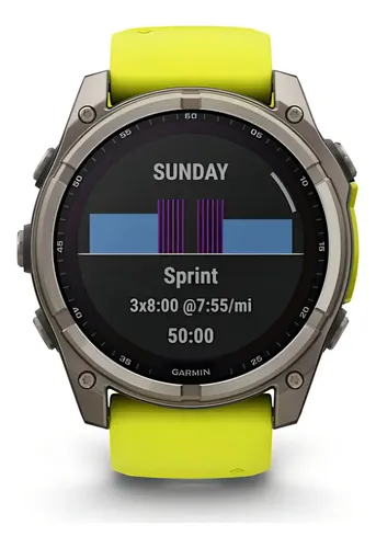 Garmin Fenix 8 Solar Sapphire (51mm) Caixa Cinza Pulseira Verde