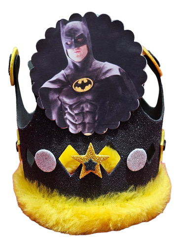 Corona Festejado Batman Cotillón Cumpleaños Liga Justicia 