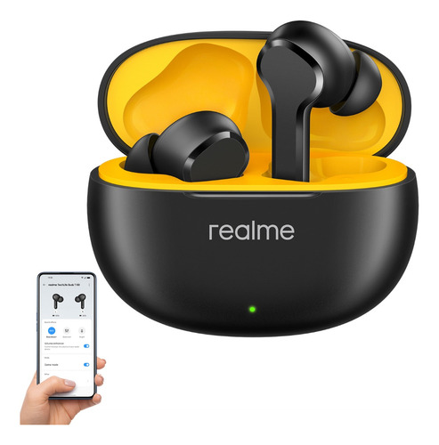 Cancelación De Ruido Realme Buds T100 Enc Ipx5 Bluetooth 5.3 Color Negro Luz Negro