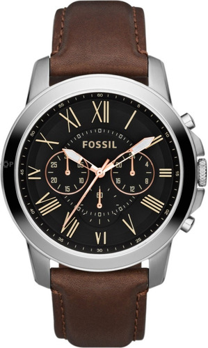 Reloj Fossil Fs4813 Correa De Cuero - 100% Nuevo En Caja