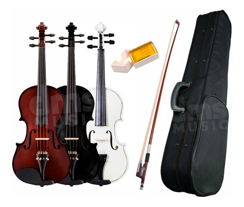 Violines Violin Estudio + Estuche Reforzado Resina Arco 4/4