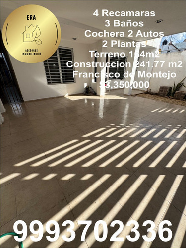 Casa De 4 Recamaras Y 3 Baños En Excelente Ubicacion En Merida Francisco De Montejo
