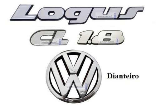 Emblemas Logus Cl 1.8 + Vw Da Grade - 1993 À 1997