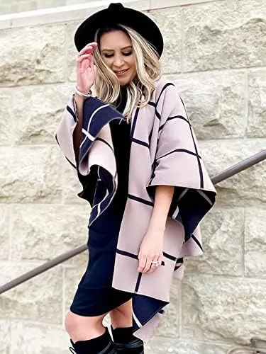 Moss Rose Womens Travel Gift Shawl Wrap Poncho Ruana Cape