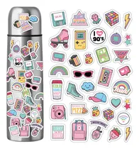 Comprar Calcos Stickers Retro Chic Para Termo, Mate, Compu, Celu