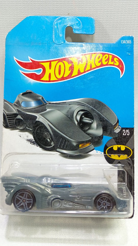 Batmobile Batman Tim Burton Hotwheels Versión Gris