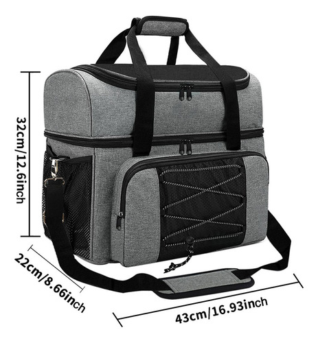 Bolsa Para Bolas De Bolos Con Compartimento Para Zapatos,