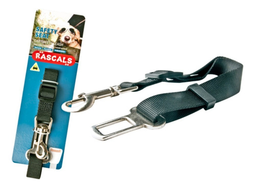 Rascals Cinturón D Seguridad Reforzado L Ajusta 40-60c Perro Color Negro