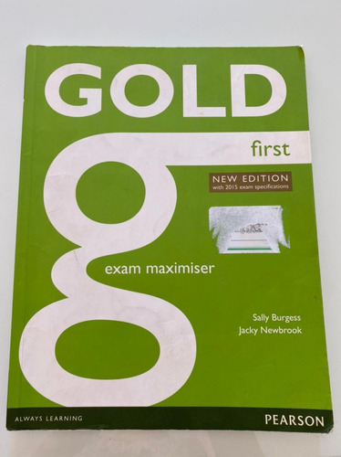 Libro Gold First Pearson Exam Maximiser -no Envío-