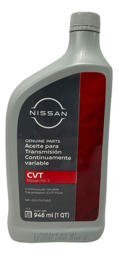 Aceite De Transmisión Manual Para Auto/camioneta Nissan Ns-3 Viscosidad Cvt X1l