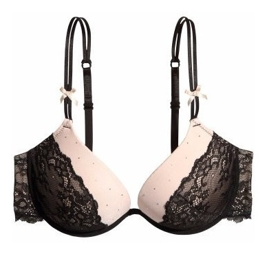 Brasier Importad Super Push Brillantes Encaje Rellen 32b 32c