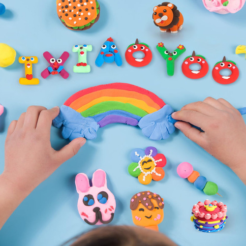 Arcilla De Modelar Air Dry Clay Ixiaoyoo, 100 Colores, Para