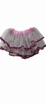 Comprar Tutú De Tul Blanco Bordado Con Colores- Pollera De Bailarina