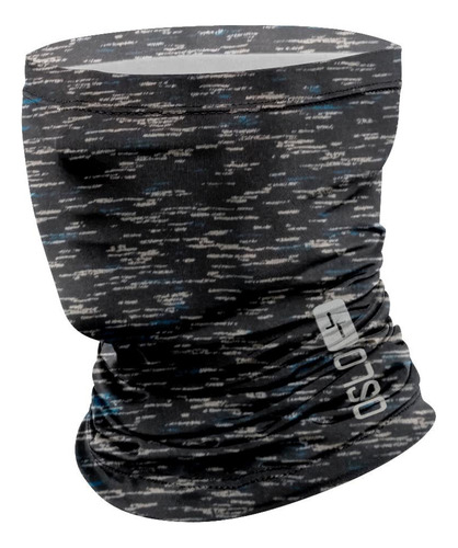 Cuello Térmico Oslo Frisado Jaspeado Negro/azul