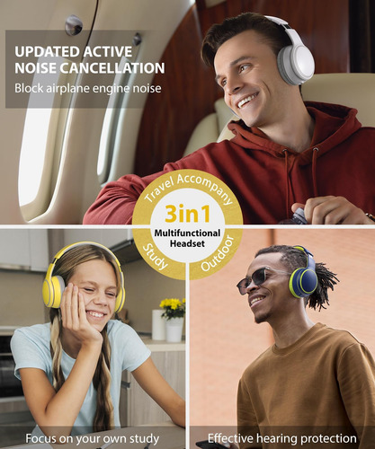Rockpapa E9 Auriculares Bluetooth Over Ear Para Niños Niño N