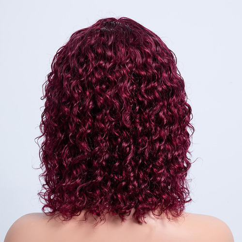 Cabello Corto Y Rizado De Color Rojo Vino De La Marca J Para