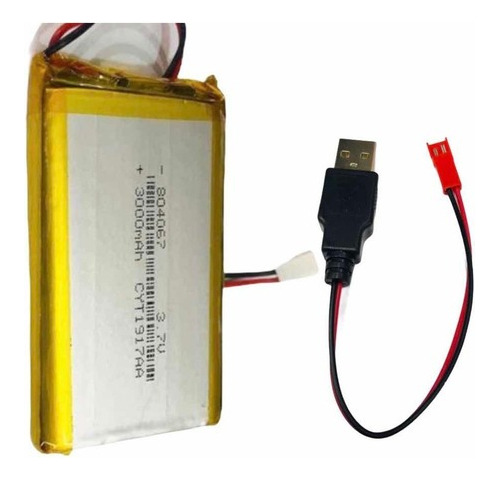 Baterías 3.7v 3000ma Con Cargador Usb