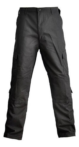 Pantalón Táctico Negro Tela Antidesgarro Uniforme