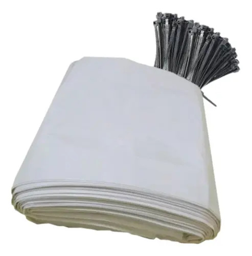 Sacos Para Silagem Branco 52x110 - 200 Micras C/100 Abraç Cor Branca