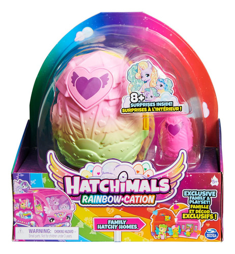 Hatchimals Colleggtibles, Rainbow-cation Family Hatchy Home.