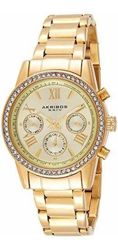 Reloj Akribos Xxiv Del Cristal De Las Mujeres Accent - Multi