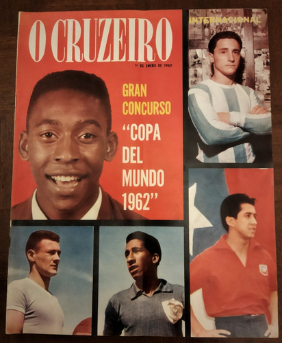 1962 Futbol Fotografia Rey Pele En Tapa Revista O Cruzeiro 