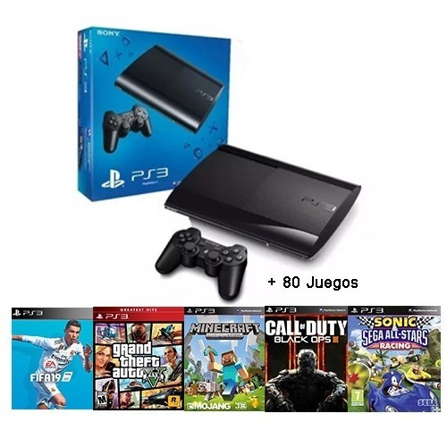 Playstation 3 500gb + Fifa + Juegos (Reacondicionado)