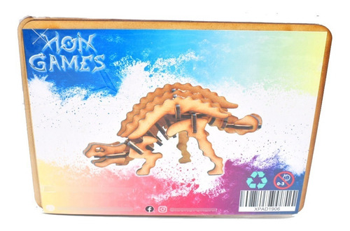 Imagen 3 de 5 de Para Armar - Xion Games Dinosaurios - Ankylosauro