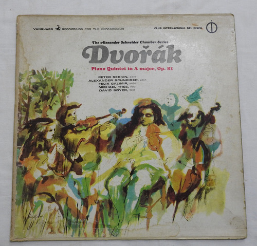 Dvorak Quinteto P/ Piano En La Mayor Op 81 Serkin Vinilo Vg+