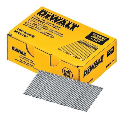 Caja De 2500 Clavos Reforzados 1-1/2  16ga Dewalt Dca16150