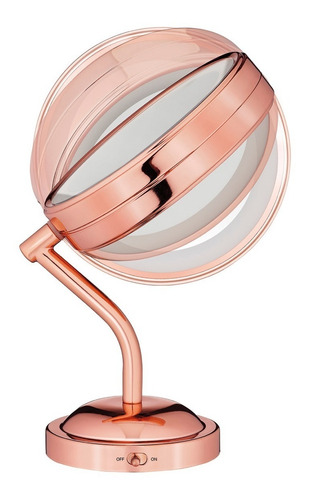Espejo Rose Gold Con Iluminación Led Be4srges