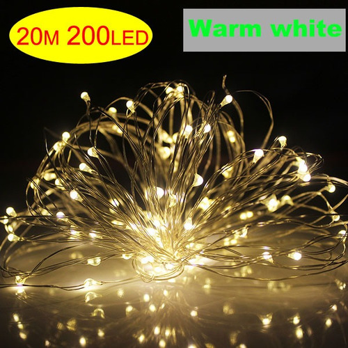 200led Usb Alambre De Cobre Hadas Mini Cadena De Luces Blanc