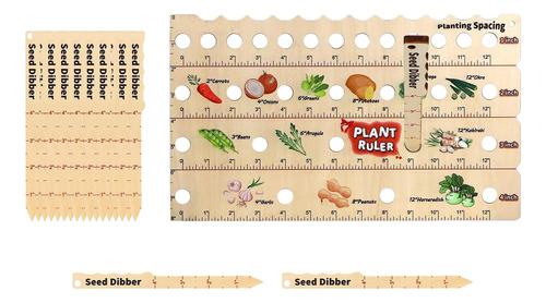 Regla De Madera Para Con De Excavador De Semillas,