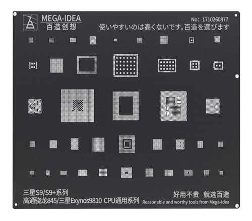 Stencil Reballing Samsung Galaxy S9 S9+ Series Cpu & Ic 